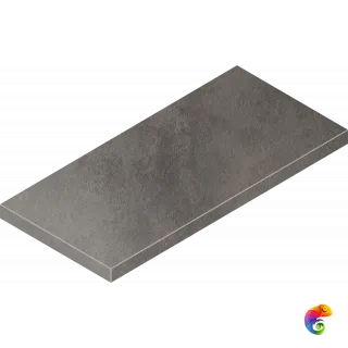 Italon Керамогранитная угловая ступень Millennium Scal. Ang. SX Black 33x60 Nat