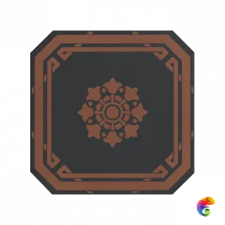 Керамическая плитка Ceramiche Grazia Old England Ottagono Black Chester 20x20