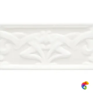 Бордюр Ceramiche Grazia Essenze Liberty Bianco Craquele 6,5x13