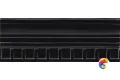 Бордюр Ceramiche Grazia Formae Fidia Ebony 10x26