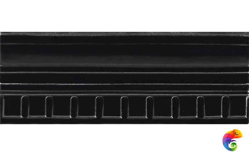Бордюр Ceramiche Grazia Formae Fidia Ebony 10x26