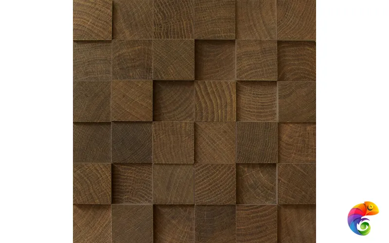Provenza Керамогранитный декор W-Circles Mosaico 3D Cube Wenge' 27x27 матовый