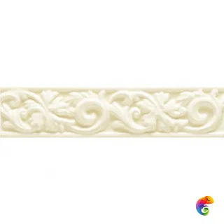 Бордюр Ceramiche Grazia Essenze Voluta Magnolia Craquele 6x26