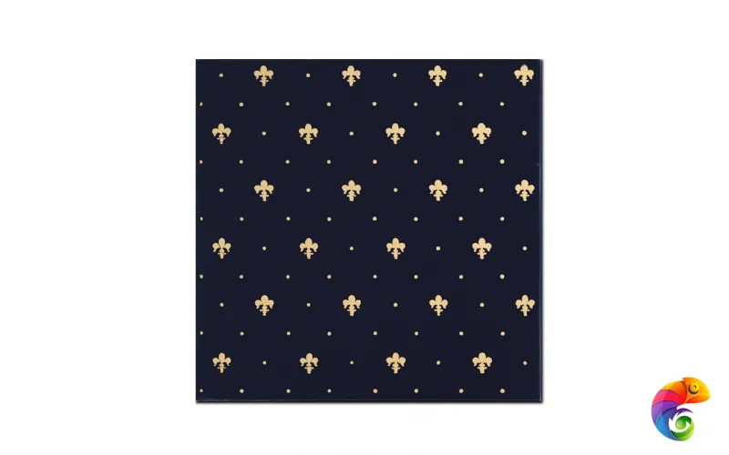 Керамическая плитка Petrachers Grand Elegance Gold Giglio Oro Su Blu Luc 20x20