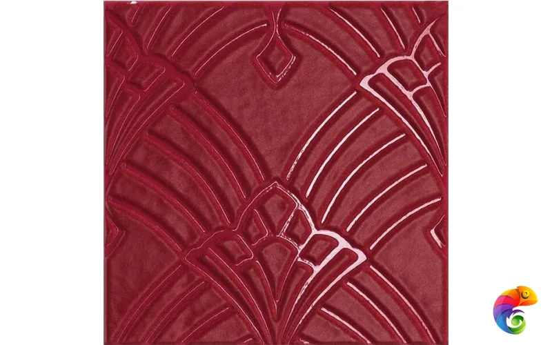 Керамическая плитка Petracers Grand Elegance Rubino Deco Lampone 20X20 Rilievo