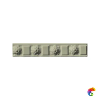 Бордюр Ceramiche Grazia Cammeo Verde Craquele 3,5x20