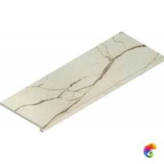 Italon Керамогранитная ступень Charme Deluxe Scalino Ang. DX River 33х80 Nat