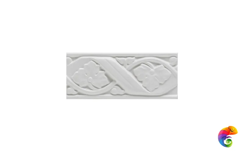 Вставка Ceramiche Grazia Boiserie Gemme Bianco Matt 8x20