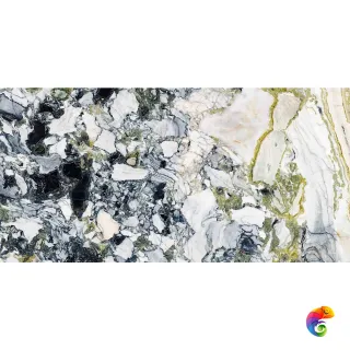 Стеклянная плитка Sicis Vetrite Grain Chrome 60x120x1