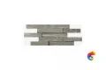 Керамогранит Италон Скайфолл Гриджио Брик 3D Патинированный 28x78