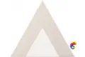 Керамическая плитка Petracers Triangolo Pinco Grigio Su Bianco 17x17