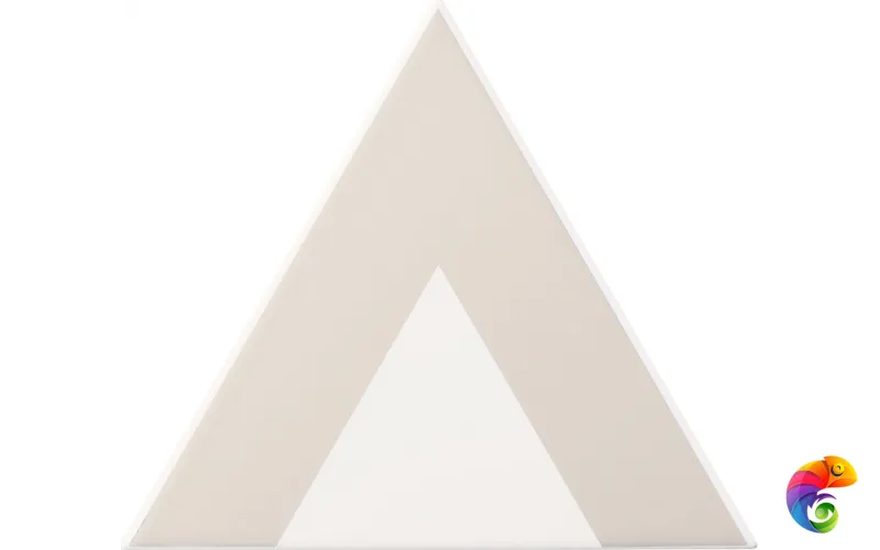 Керамическая плитка Petracers Triangolo Pinco Grigio Su Bianco 17x17