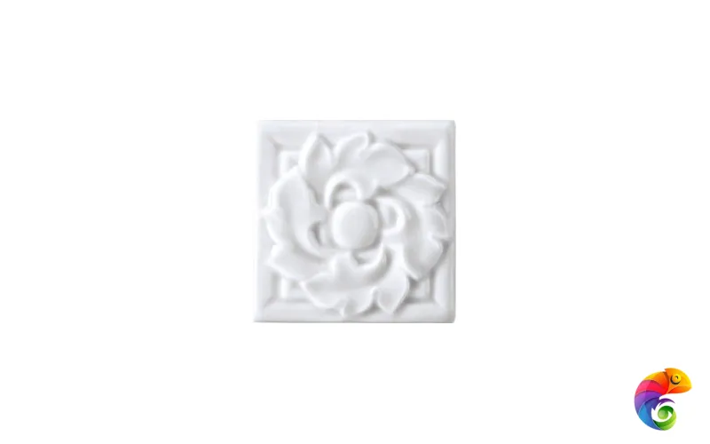 Вставка Ceramiche Grazia New Classic Hellas Tozzetto Bianco 6x6