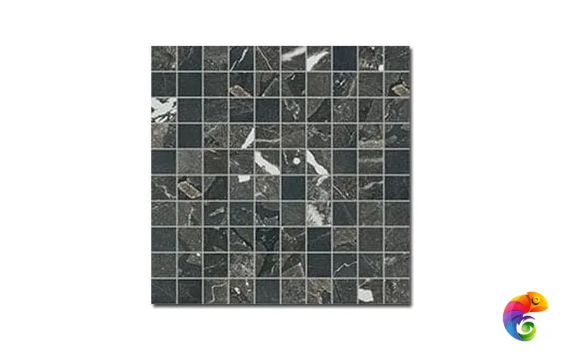 Cerim Керамогранит Timeless Mosaico Black Deep чип 3х3 сетка 30x30 Luc