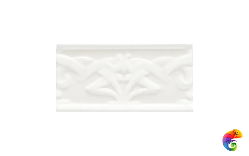 Бордюр Ceramiche Grazia Essenze Liberty Bianco Craquele 6,5x13