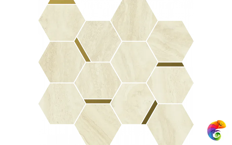 Italon Керамогранитная мозаика Charme Advance Mosaico Alabastro Chic 28,3x32,8