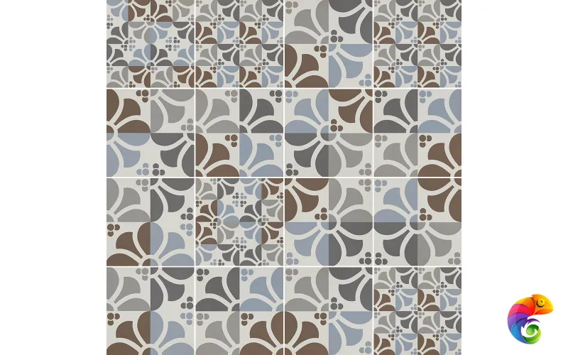 Refin Керамогранит Frame Emilia Flower Random 60x60x0,9 Matt Rt