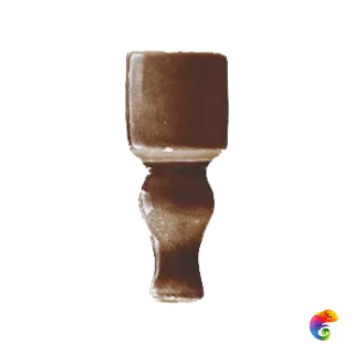 Вставка Ceramiche Grazia Epoque Angolo Finale Diamantato Caramel Craquele 2x6,5