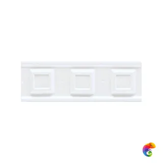 Вставка Ceramiche Grazia Boiserie Square Bianco Craquele 6,5x20