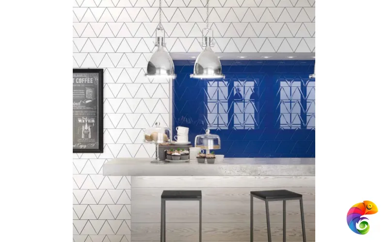 Керамическая плитка Petracers Triangolo Fondo Blu 17x17