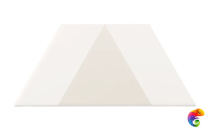 Керамическая плитка Petracers Triangolo Pallino Grigio Su Bianco 17x17