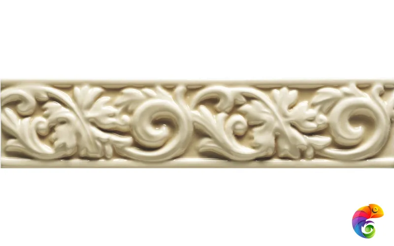 Бордюр Ceramiche Grazia Essenze Voluta Gelsomino 6x26