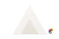 Керамическая плитка Petracers Triangolo Pallino Grigio Su Bianco 17x17