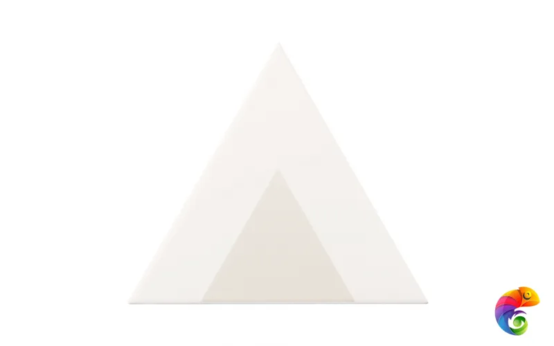Керамическая плитка Petracers Triangolo Pallino Grigio Su Bianco 17x17