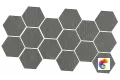 Керамогранит Mutina Dechirer Mosaico Random Decor Piombo Matt 22x45