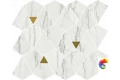 Italon Керамогранитная мозаика Charme Advance Mosaico Platinum Vertex 25,8x30