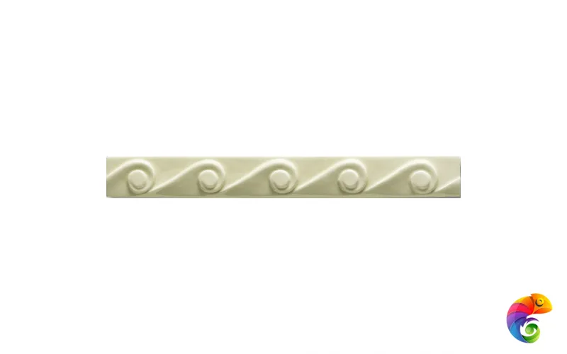 Бордюр Ceramiche Grazia Essenze Onda Felce Craquele 3x26