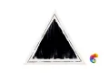 Керамическая плитка Petracers Triangolo Cornice Nero Su Bianco 17x17