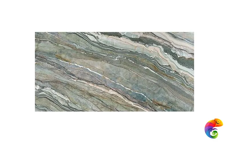 Керамогранит Infinity Marble Royal Peacock Lucido Bookmatch random 160x320x12