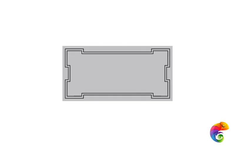Керамическая плитка Etruria Design Art Deco Vectorframe C Deep Chestnut 1° Scelta 12,5x25