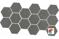 Керамогранит Mutina Dechirer Mosaico Random Decor Piombo Matt 22x45