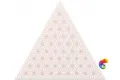 Керамическая плитка Petracers Triangolo Stella Rosa Su Bianco 17x17