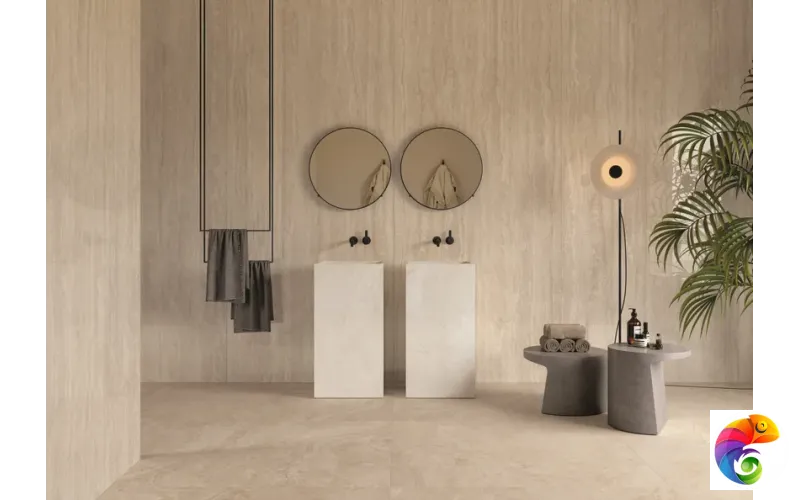 Керамогранит Provenza Unique Travertine Minimal  Cream Naturale 120x120x0,95