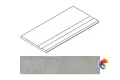 Italon Бордюр из керамогранита Avantgarde Silver Bordo 30x120 Svasato Round