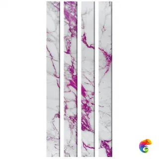 Стеклянный профиль Sicis You Glass  Electric Marble Cal Fuxia 26,2 x 300 x 6 мм