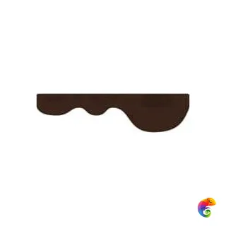 LaDiva Керамическая плитка Angolo Torello Venezia Caffe 3x7,5 Sat