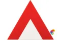 Керамическая плитка Petracers Triangolo Pinco Rosso Su Bianco 17x17