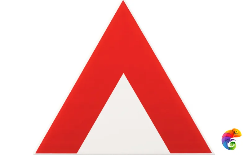 Керамическая плитка Petracers Triangolo Pinco Rosso Su Bianco 17x17