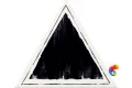 Керамическая плитка Petracers Triangolo Cornice Nero Su Bianco 17x17