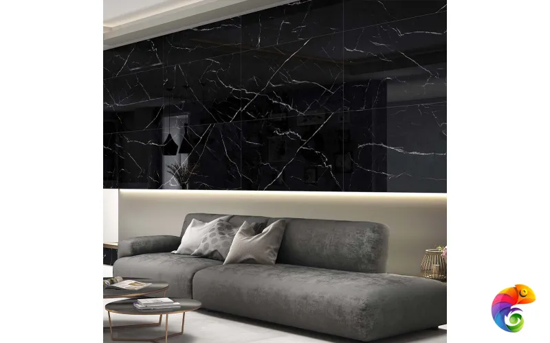 Керамогранит ART NATURA Ceramica Marmo Nero Marquina 60x120х0,9 Black Panther