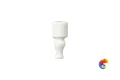Бордюр Ceramiche Grazia Maison Angolo Finale Blanc Craquele 2x6,5