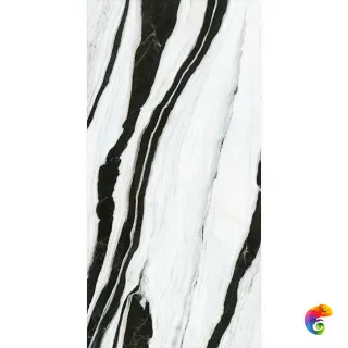 Керамогранит Infinity Marble Panda White Lucido Bookmatch 160x320x6