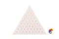 Керамическая плитка Petracers Triangolo Stella Rosa Su Bianco 17x17