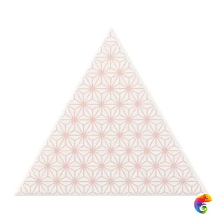 Керамическая плитка Petracers Triangolo Stella Rosa Su Bianco 17x17