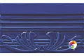 Бордюр Ceramiche Grazia Epoque Terminale Deco Cobalt Craquele 12x20