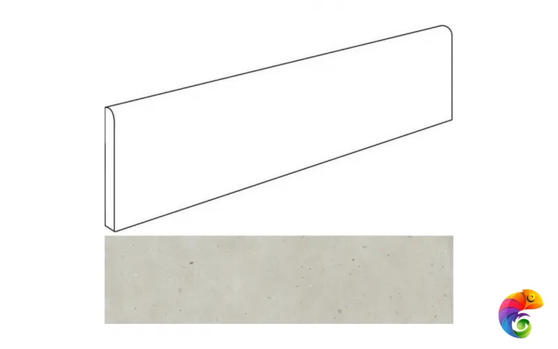 Italon Плинтус из керамогранита Avantgarde Pure 7,2x60 Battiscopa